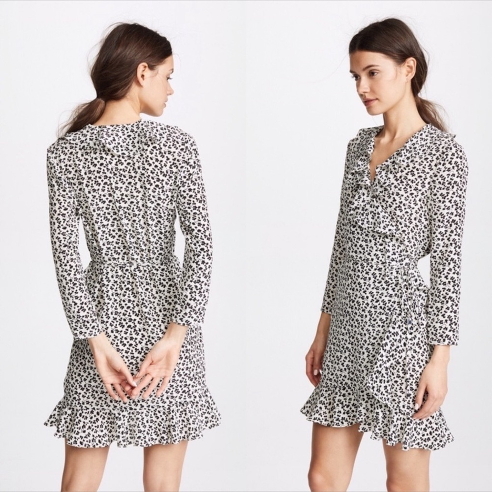 Veronica Beard Brisas Floral Wrap Silk Mini Dress Sz 6 - Picture 1 of 6